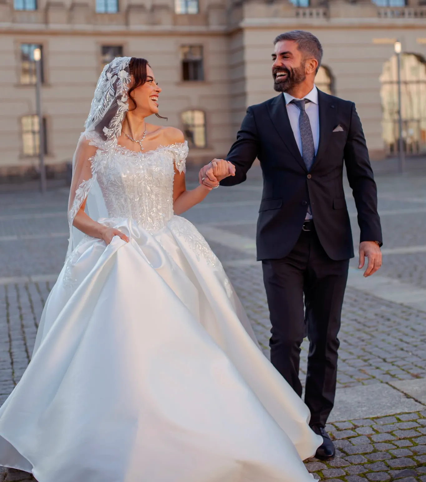 Bride and groom during a wedding celebration